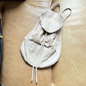 COS Pink Leather Backpack